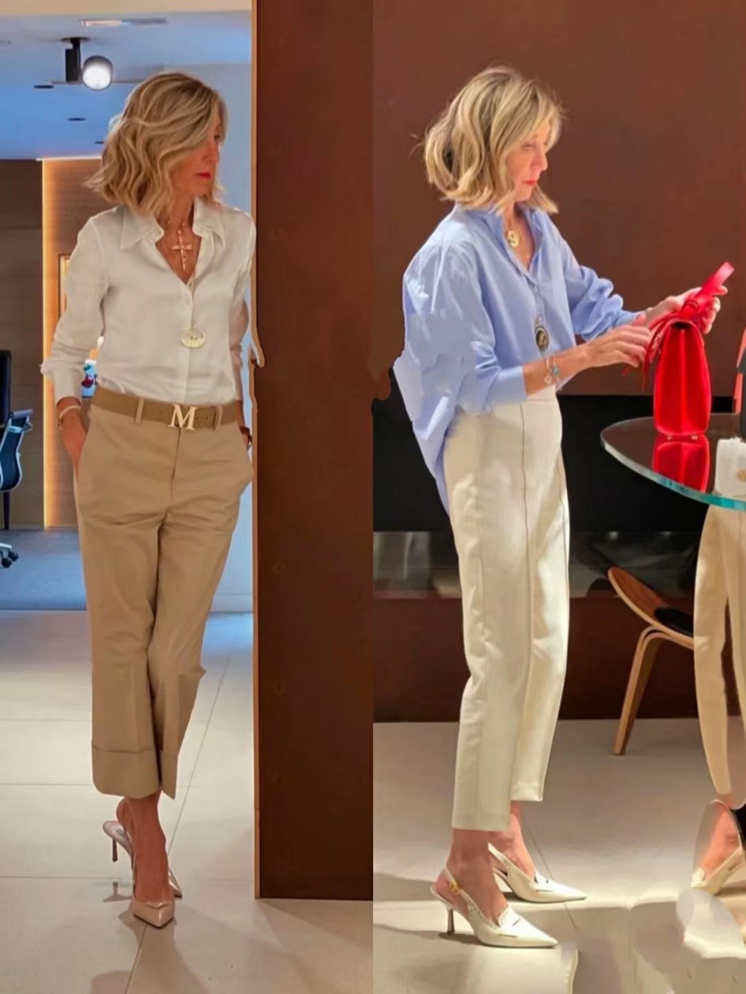 九分西裤和牛仔阔腿裤哪个显气质,烂大街的格子裤