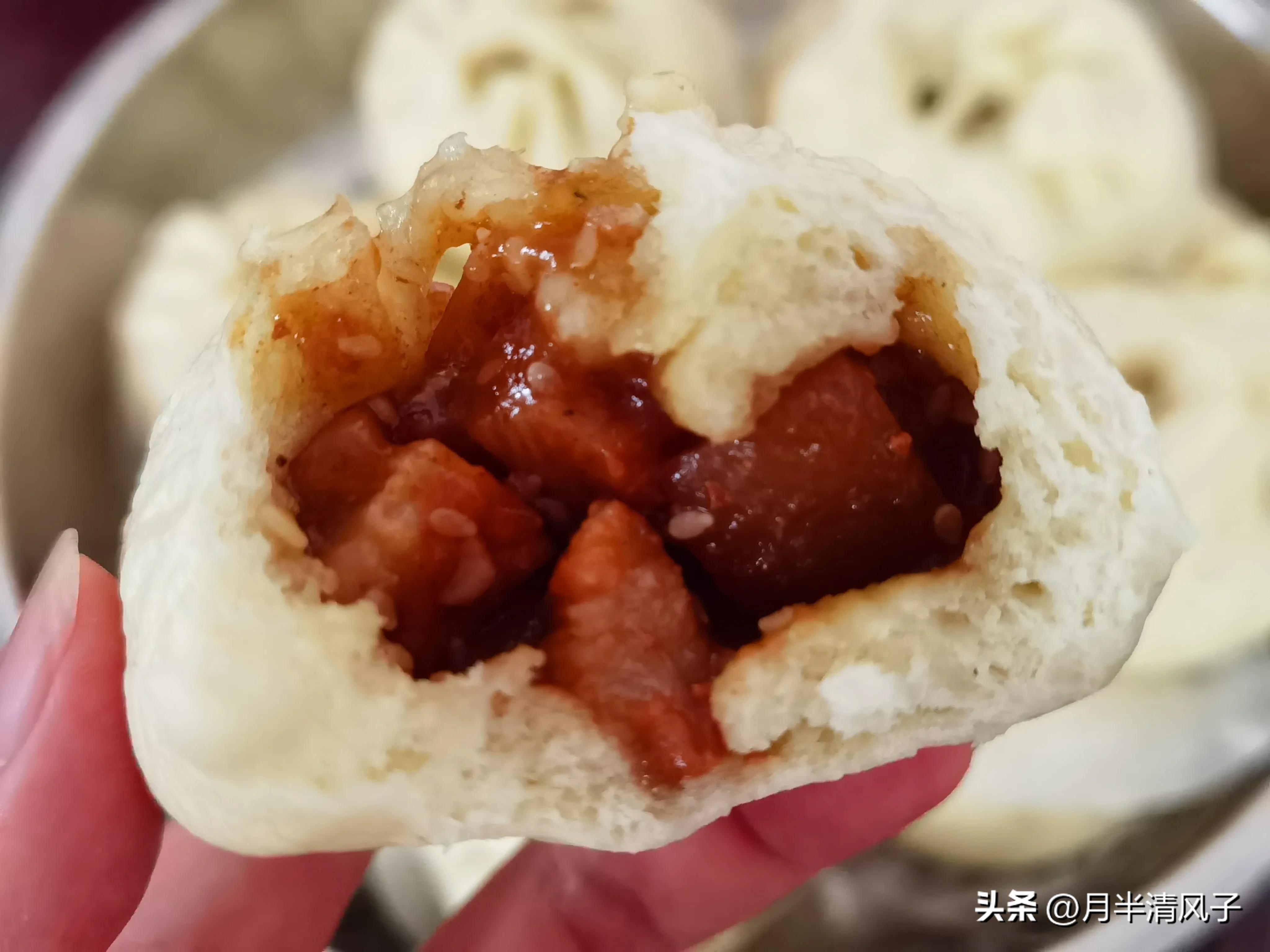 阿甘家爆汁叉烧包,广式秘制叉烧包的正宗做法视频