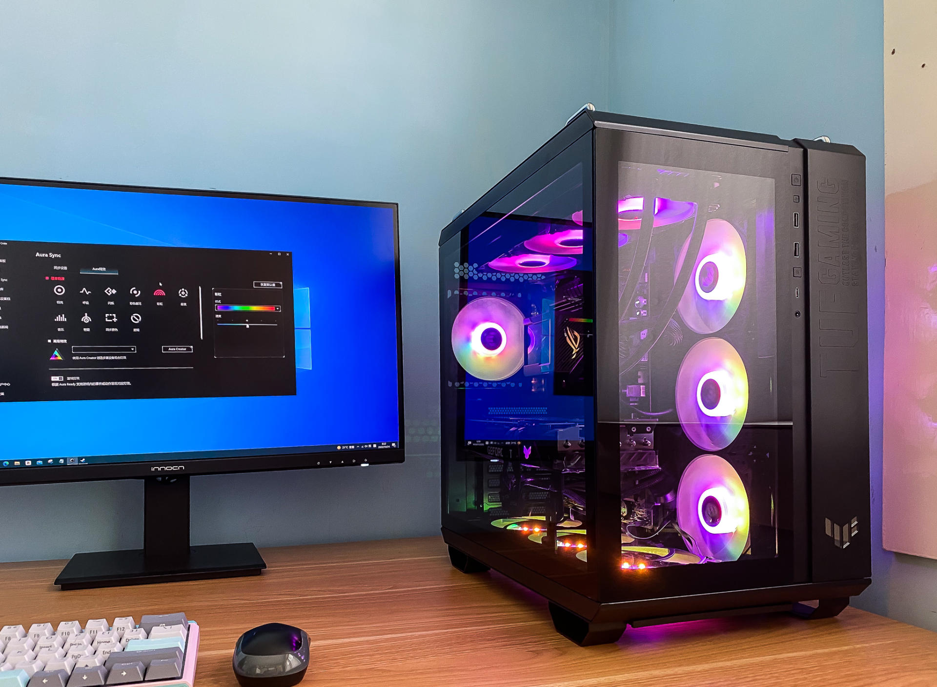 华硕tuf502机箱评测,tuf502弹药库风道布置教程