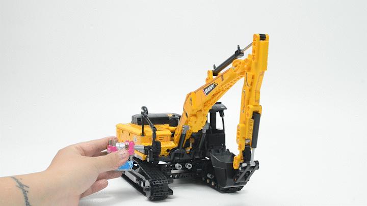 森宝积木三一重工系列拼搭视频,森宝积木三一重工吊车拼装视频