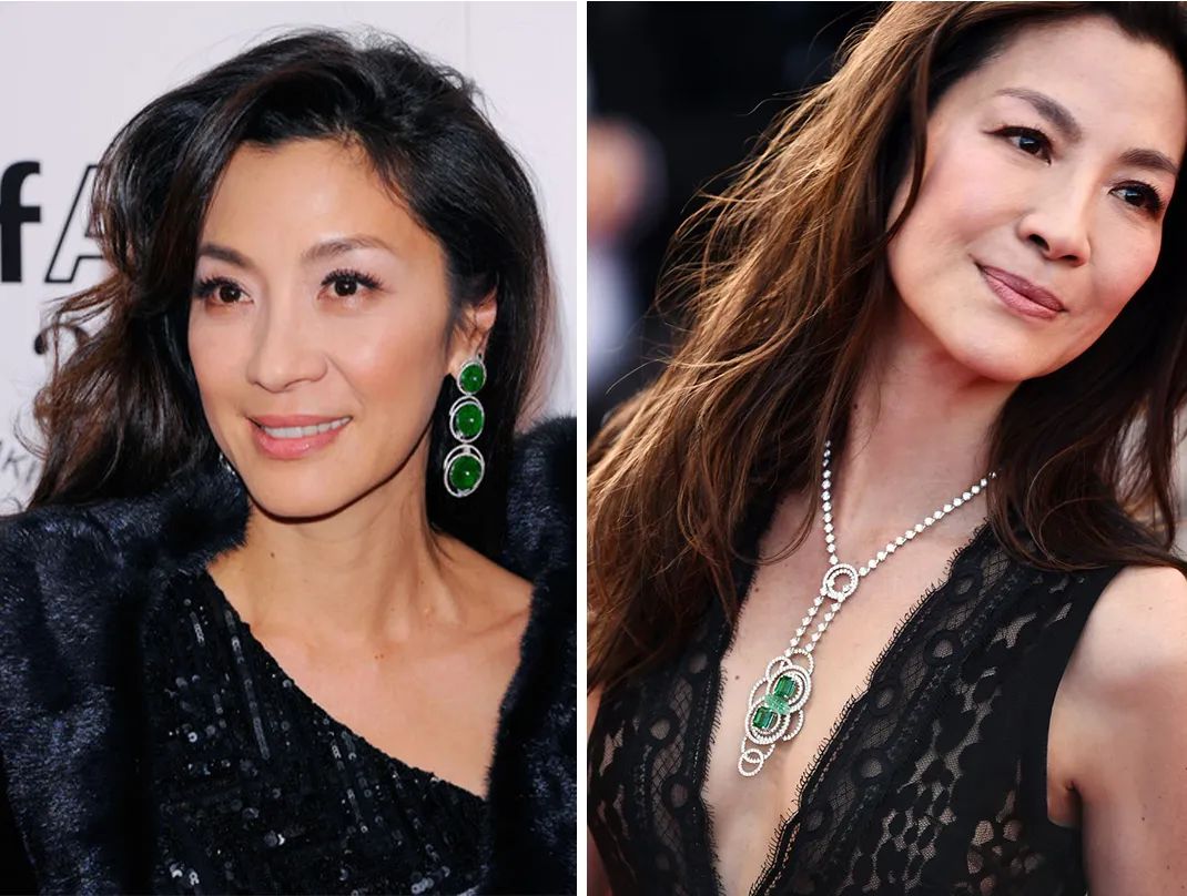 杨紫琼巴黎赏秀与未婚夫出席活动,杨紫琼霸气金球奖