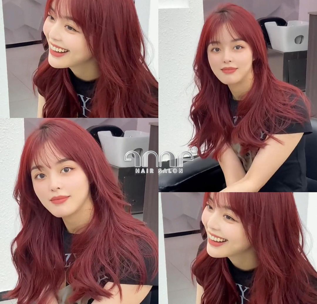 红色头发女生,红色头发动漫