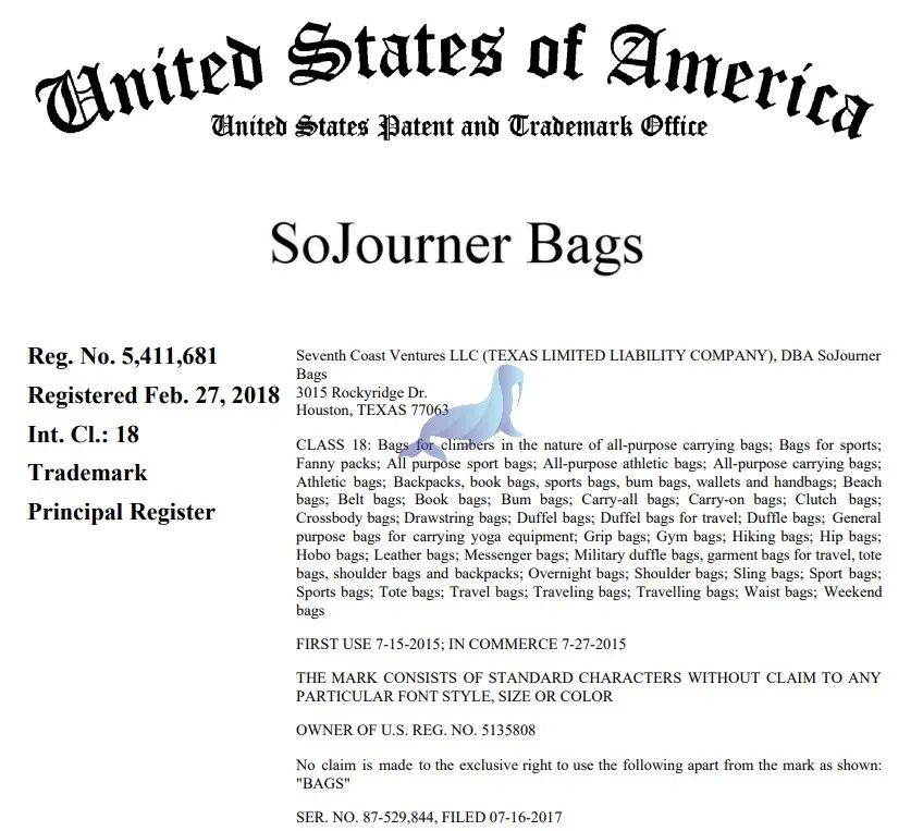 22-cv-4474和22-cv-1081，SRIPLAW律所代理新品牌，反光水袋背包