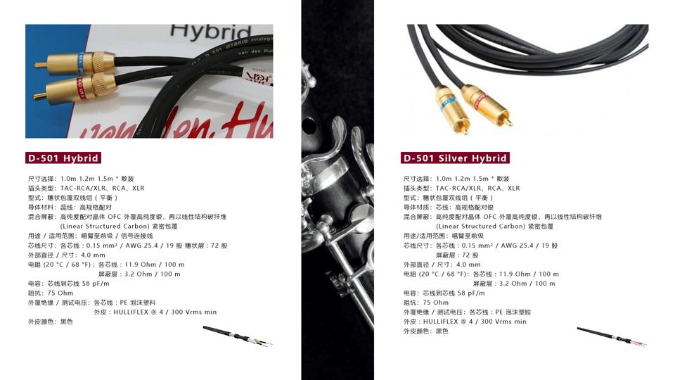 荷兰范登豪VandenHul线材、音响器材、唱头数据参数目录大全