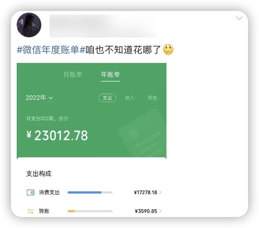 微信的年度账单怎么看花了多少钱,微信年度账单真的是花出去的钱吗