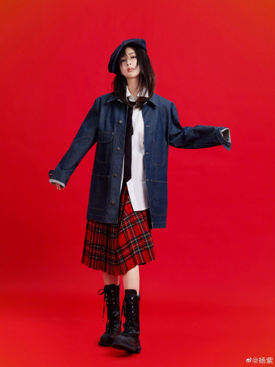 杨紫贝雷帽张艺兴,杨紫同款贝雷帽编发教程