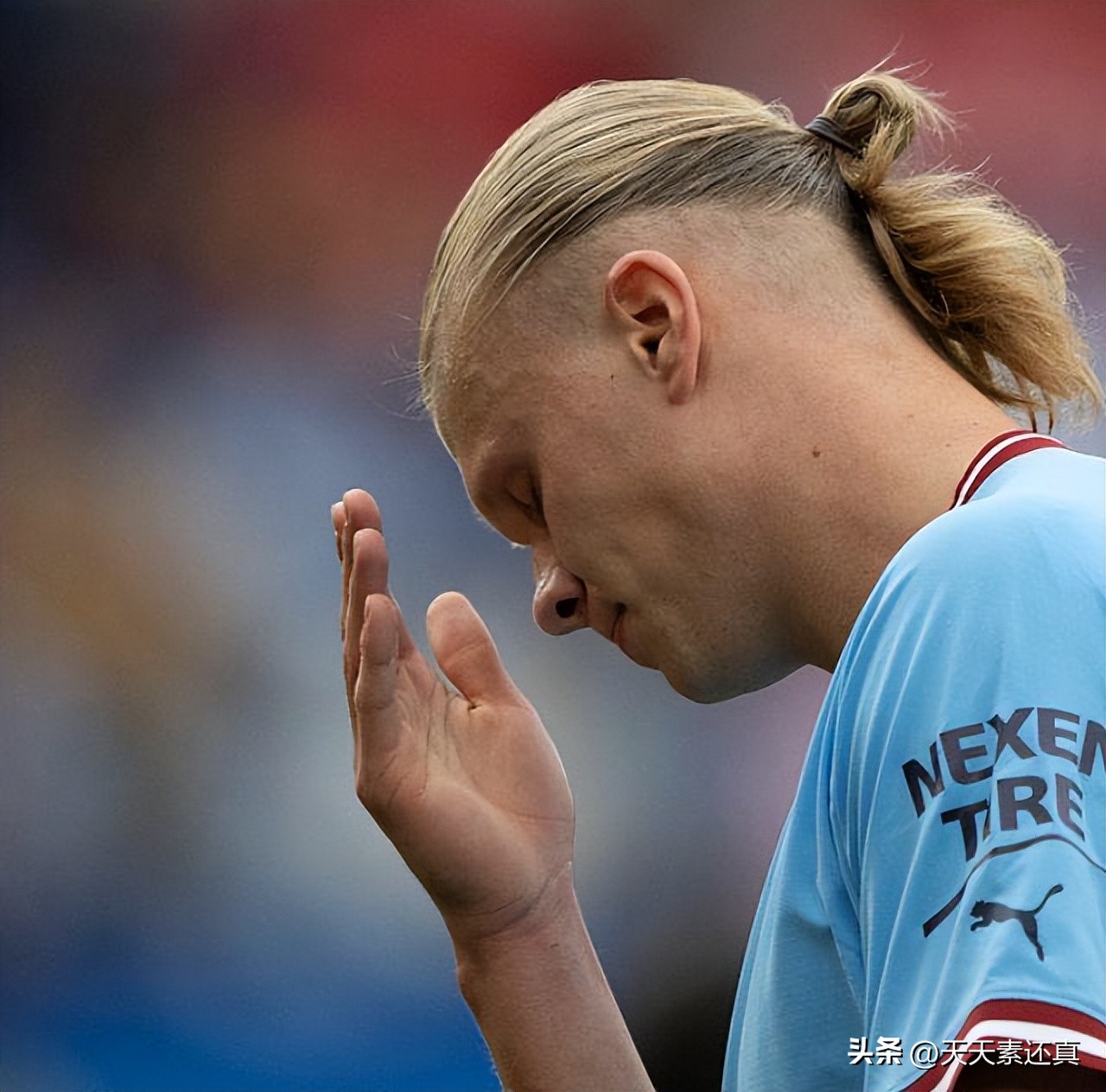 哈兰德5场决赛8射0进球,哈兰德13场20球