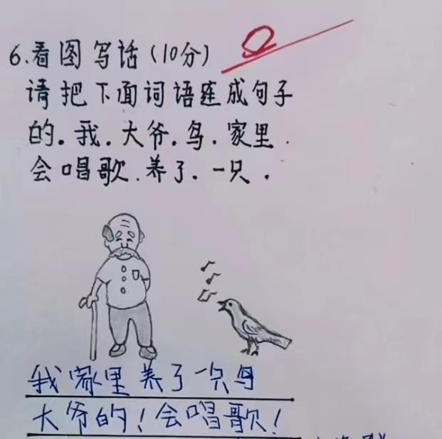 小学生“看图写话”走红，家长看后笑出眼泪，班主任却气得挠头