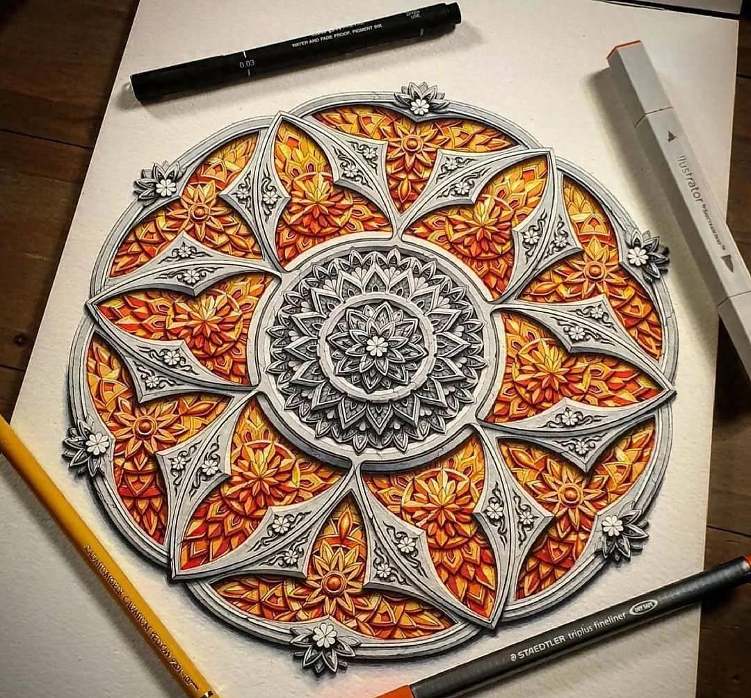 画这种竟能治好抑郁？这些超牛的解压图案，拯救了自杀边缘的男人