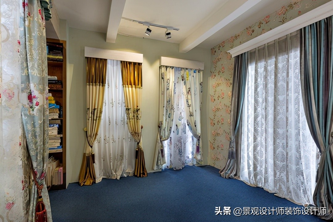 窗帘壁纸店装修,广州窗帘店设计案例图片