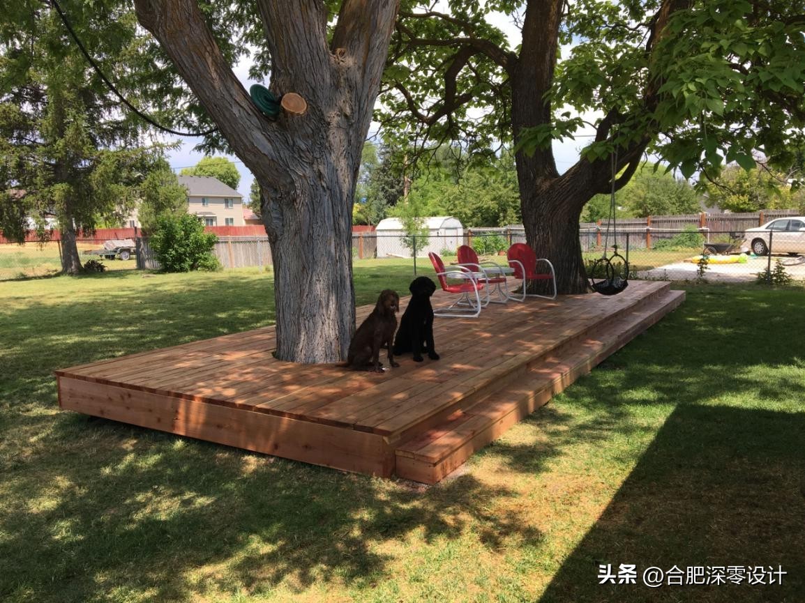 有院子，何必执着买餐桌椅呢，护栏加宽就可以，风水雨淋也不心疼