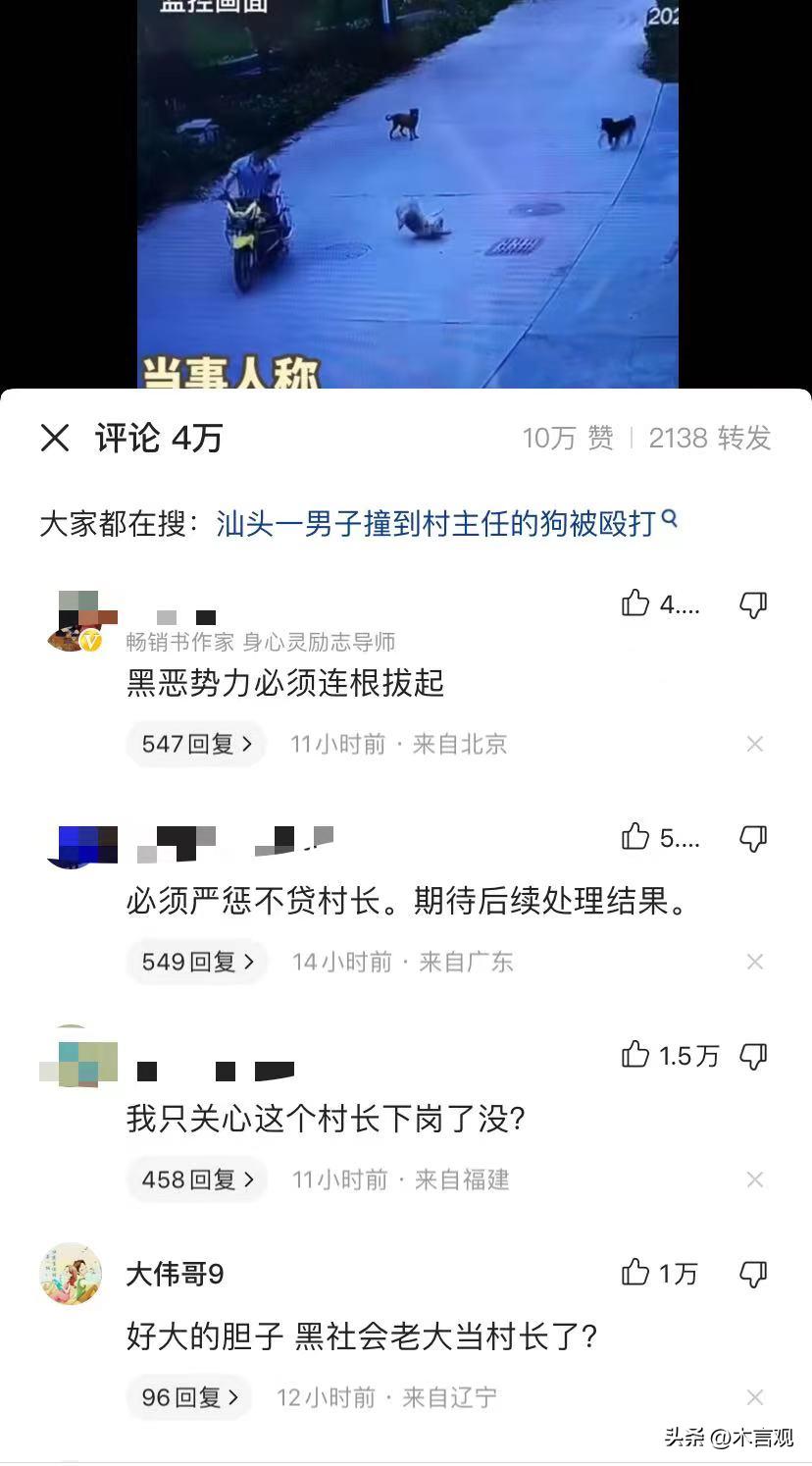 男子撞到村长的狗，被5人上门殴打至住院，狗仗的是谁的势？