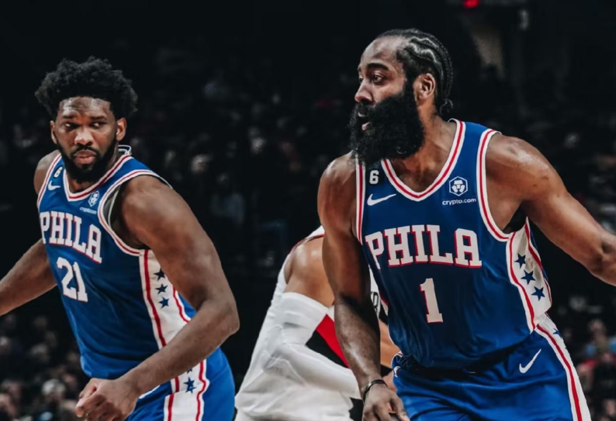 nba联盟倒数第一,哈登大号三双带队重返东部之首