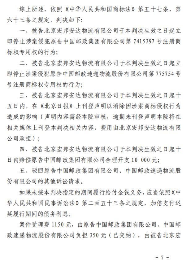 胜诉！中国邮政邮车打假维权成功！