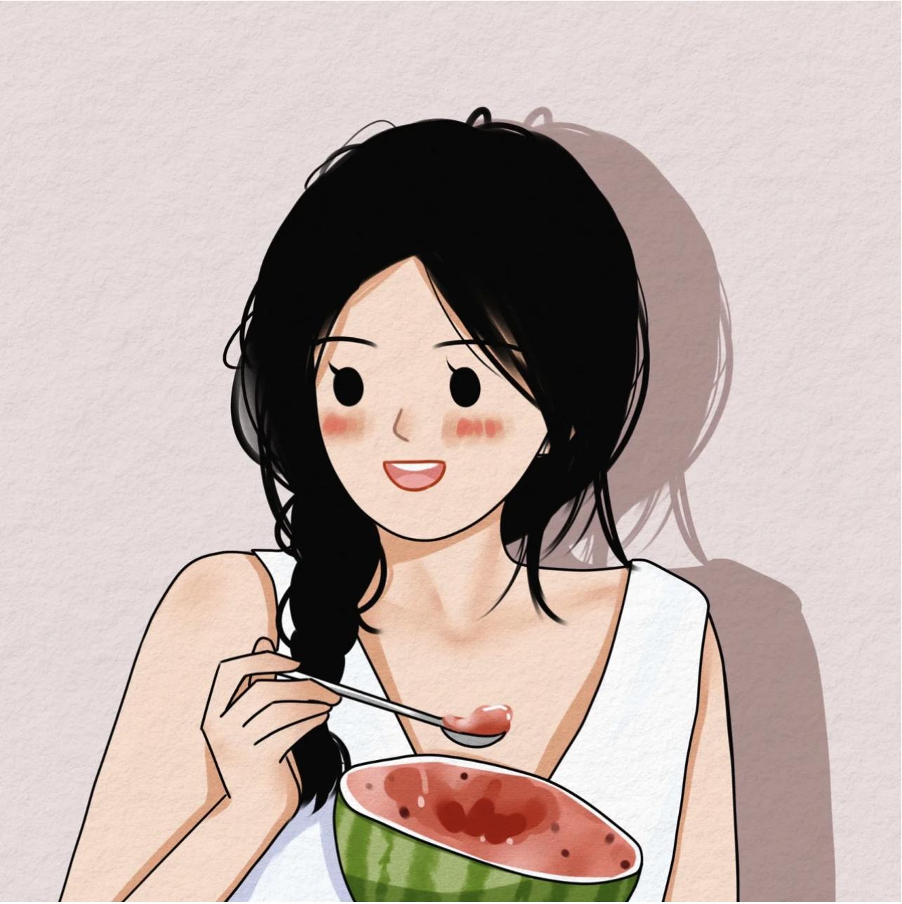 闺蜜头像一人一半两张漫画可爱,闺蜜头像真人仙气高颜值高马尾