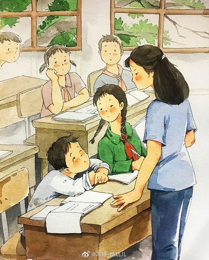 教科书插图重绘,中央美术学院重绘教材插图