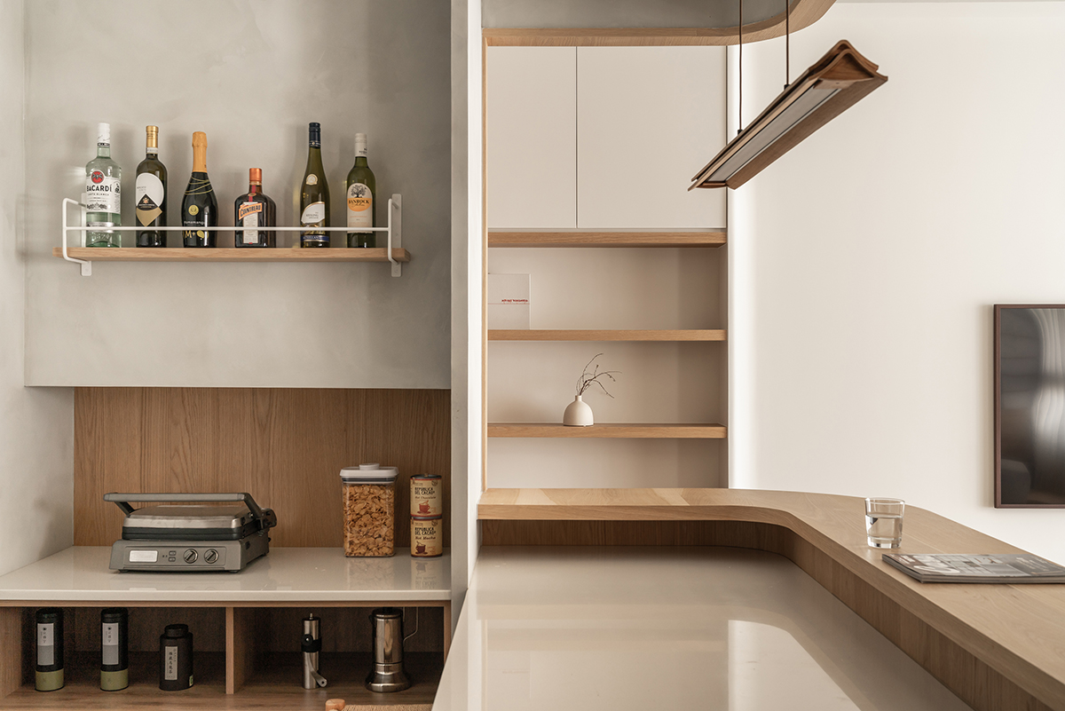 88平米房子小吧台,卧室日式吧台