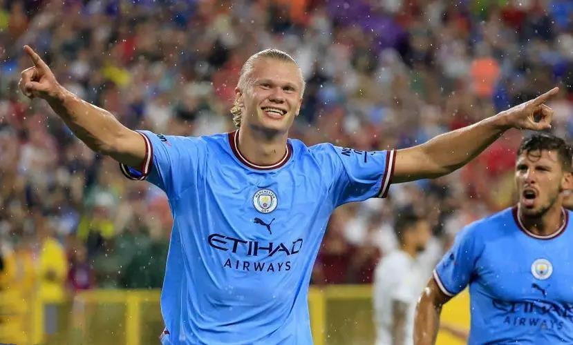 哈兰德曼城欧冠首秀,曼城45球挡哈兰德梦想登顶欧洲