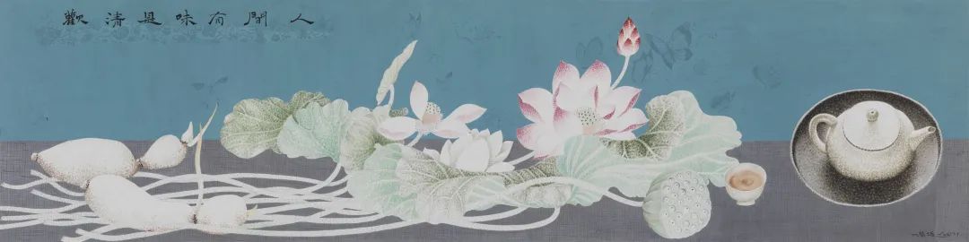 严谨细致的书法,水墨气韵生动的线描