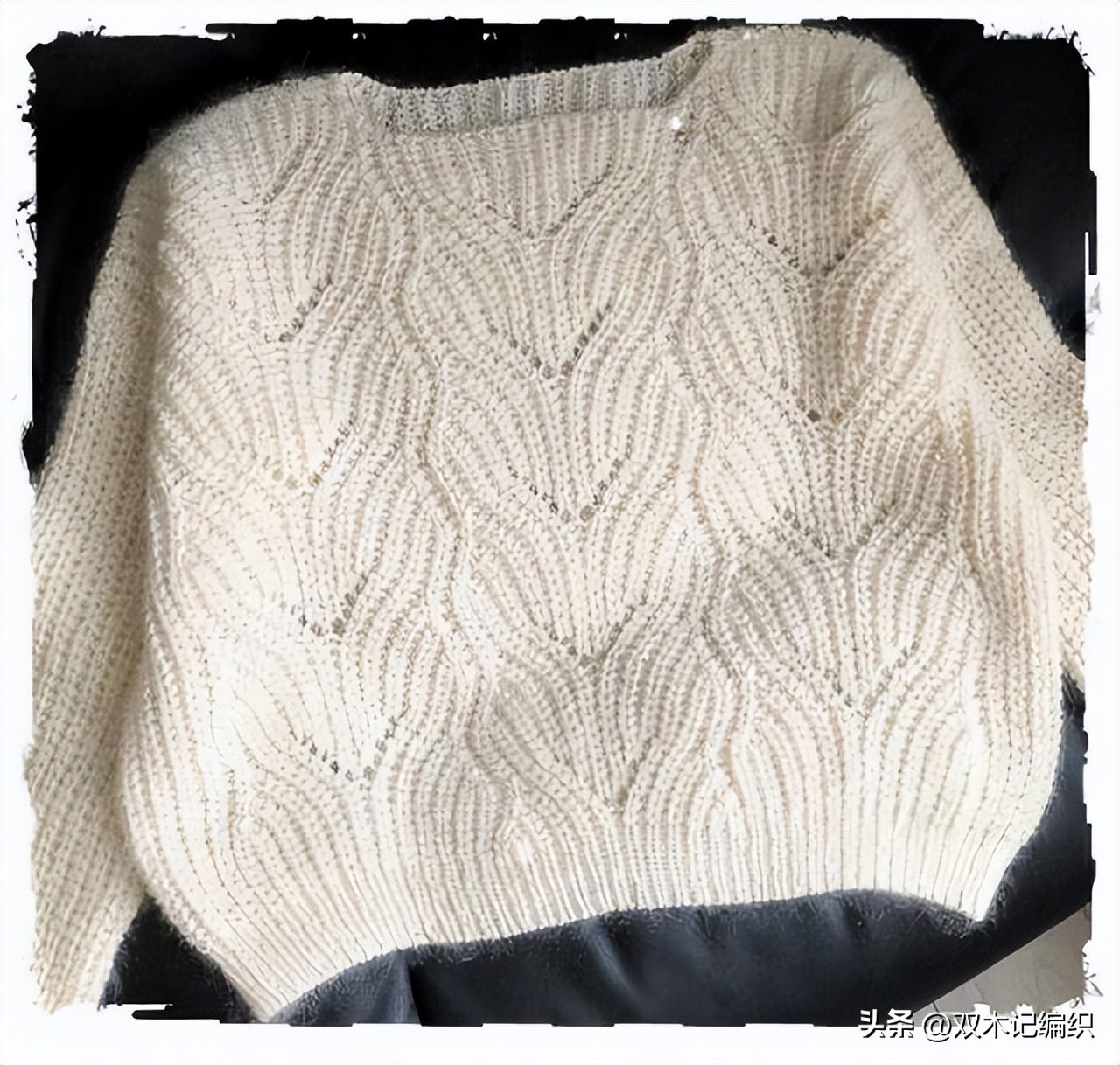 插肩袖套头毛衣花样图解,最简单套头的毛衣花样图案