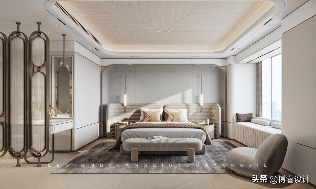 缪｜以“弧”为主，构建228㎡现代大平层