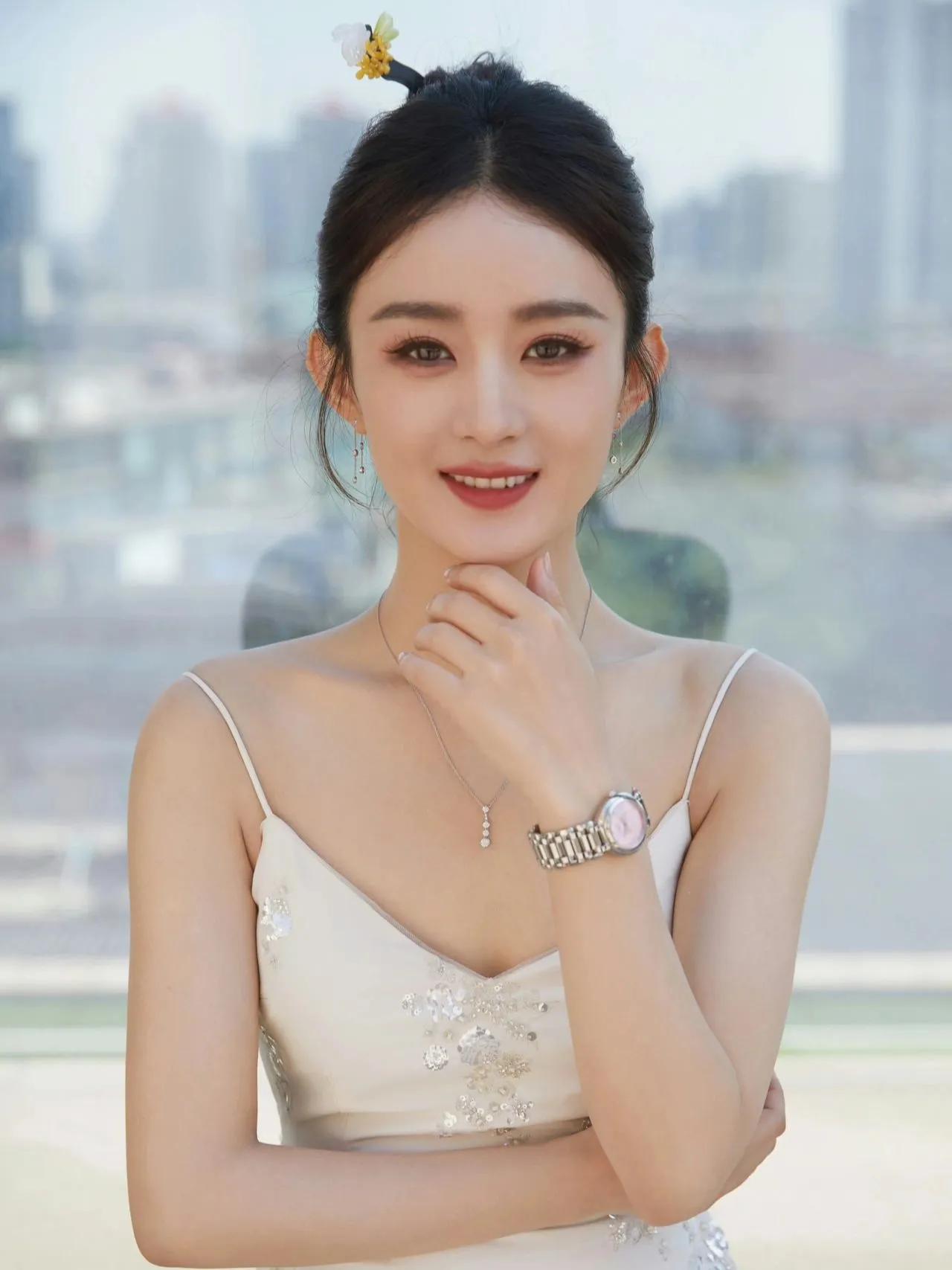 赵丽颖天生丽质十分可爱迷人,赵丽颖肤白清纯照