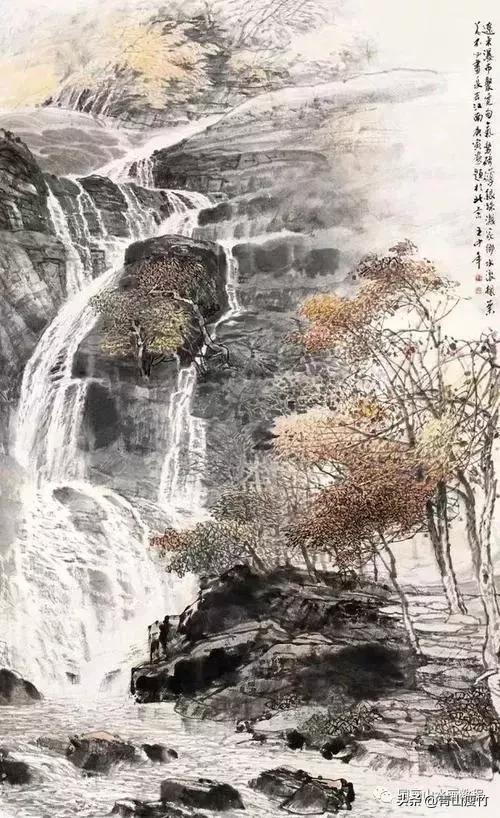集名家精品山水画70幅欣赏,陈学良山水画精品欣赏40幅