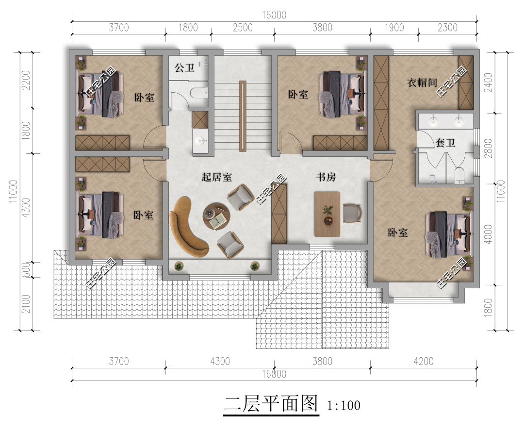 480㎡现代法式别墅诠释极致浪漫,5室2厅4卫新中式别墅