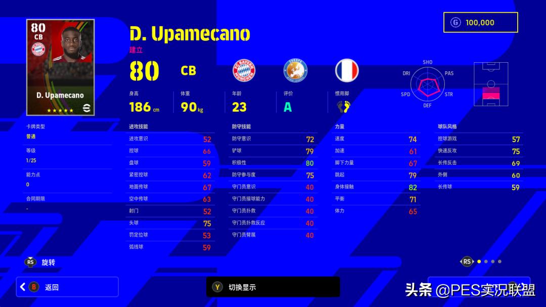 实况足球诺伊尔详细资料,实况足球拜仁诺伊尔