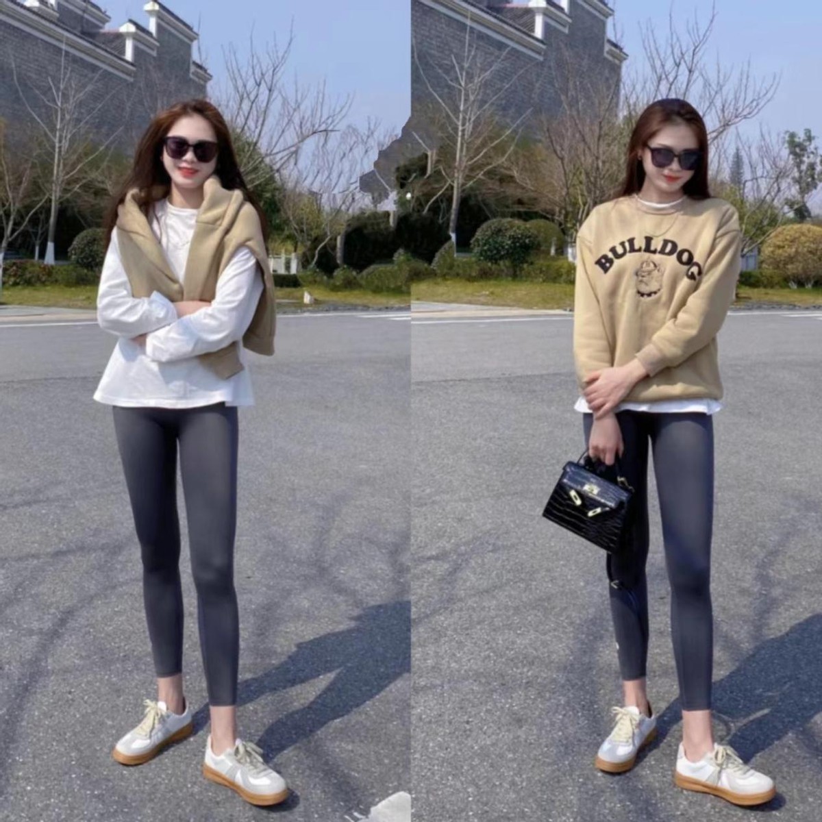 这个秋天就这样穿搭鲨鱼裤,这是我见过最潮的搭配