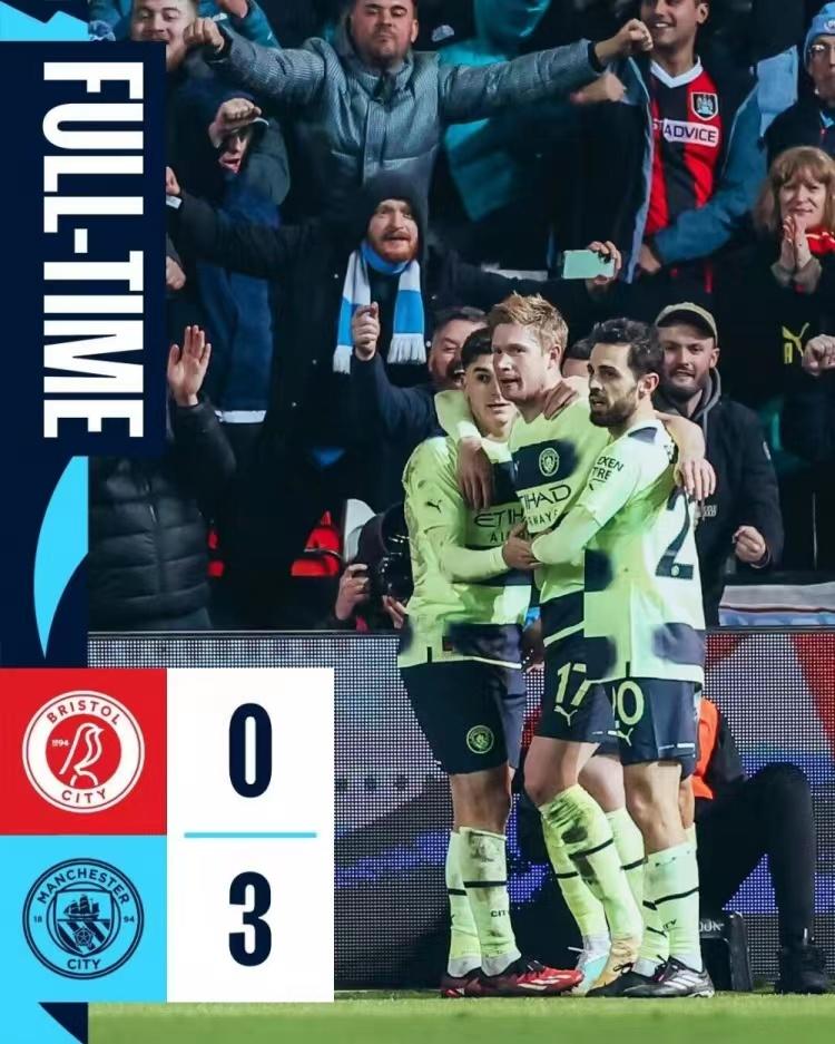 福登德布劳内连线,曼城4:1曼联德布劳内