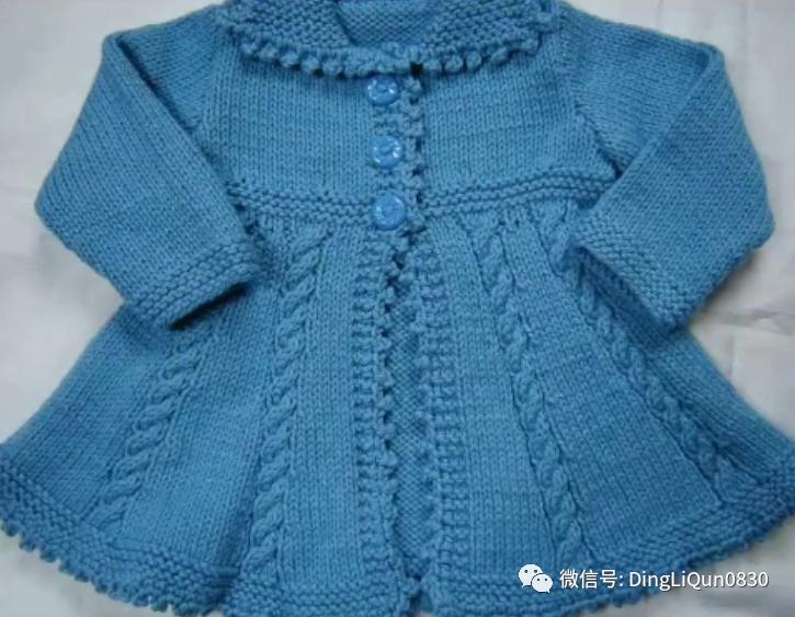 最新款女童开衫毛衣编织图片,针织洋气儿童毛衣