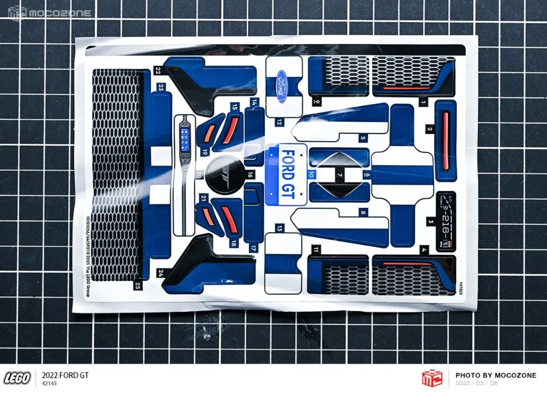 乐高积木福特gt跑车,福特gt2022