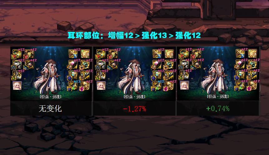 dnf强化13耳环好还是增幅12好,dnf强化一把13武器要多少资源
