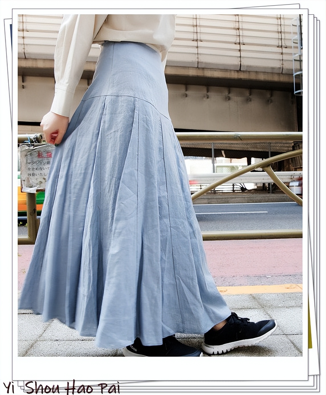 灰色半身裙如何穿搭图片,灰色半身裙高级感穿搭