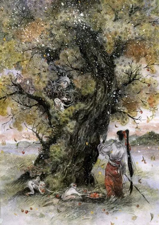 周星驰创意插画,周星驰经典作品插画