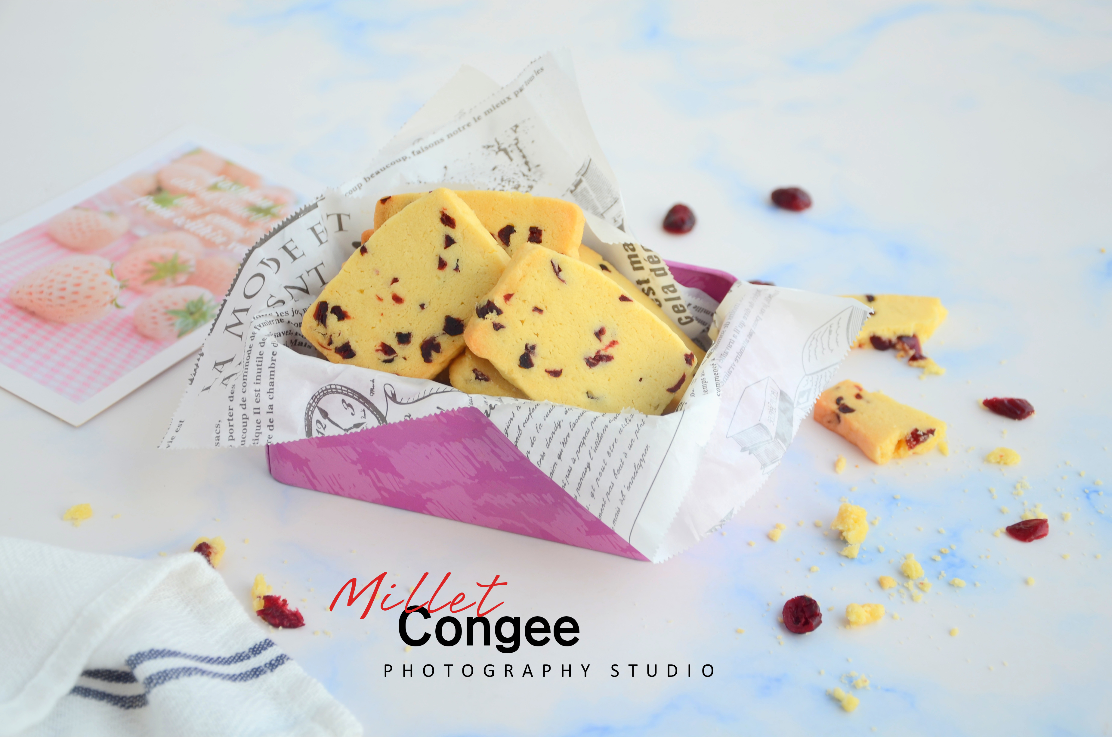 一学就会的蔓越莓曲奇饼干,酥脆简单的蔓越莓饼干