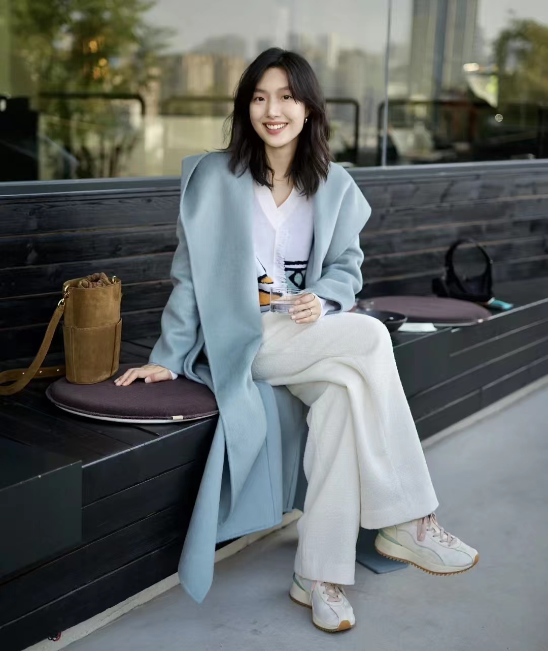 19套长款大衣内搭推荐,层次分明显高显瘦