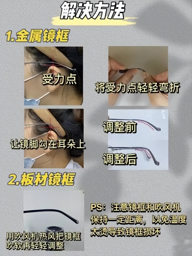 眼镜一边往外松了老往下掉怎么办,眼镜腿松了老是往下掉怎么办
