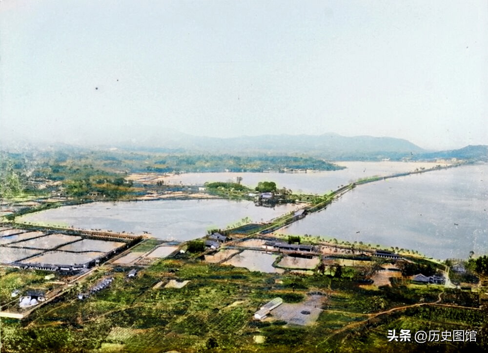 真实的杭州西湖摄影图片,老照片里10年前杭州西湖留影