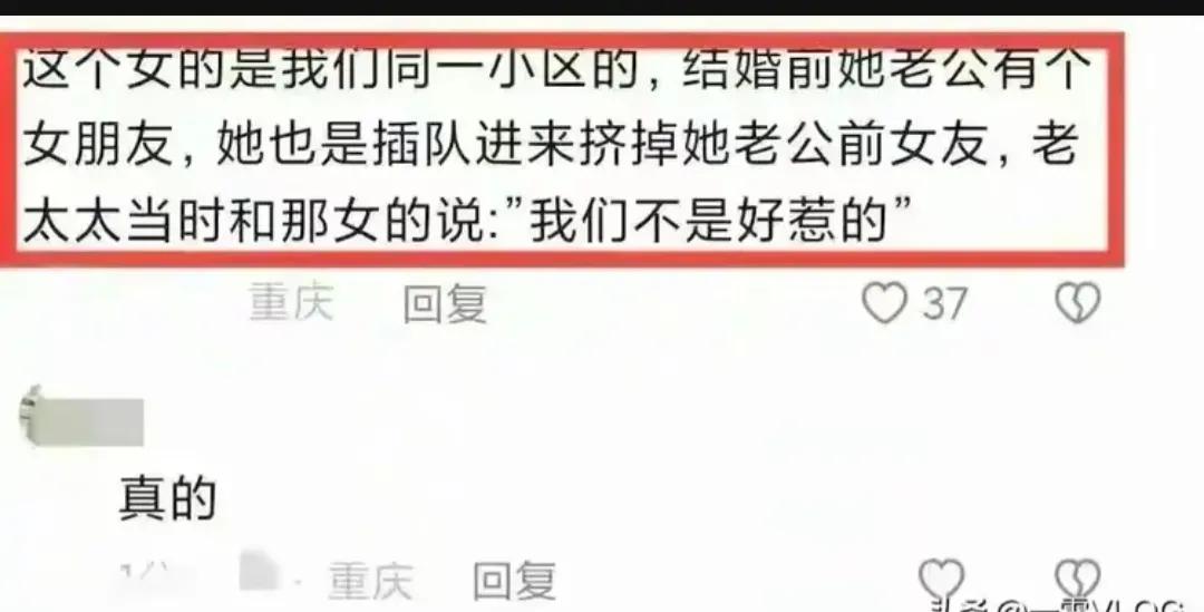 插队母女人品被实锤，不光“插队”还“插足”，果真人品了得！