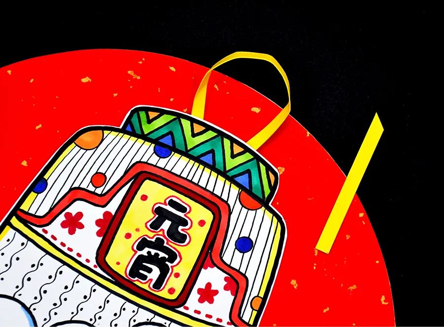 元宵节十大习俗儿童画,怎么画猜灯谜赏花灯吃元宵的场景