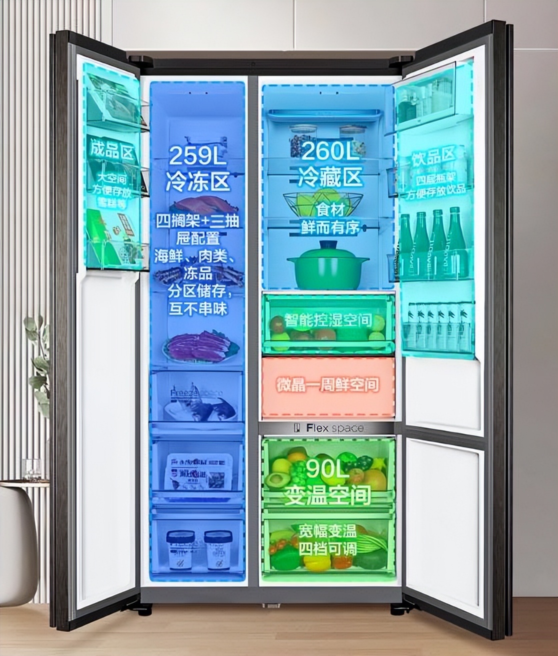 冰箱哪个牌子的冷冻空间大又好,冷冻比冷藏大的小型冰箱推荐
