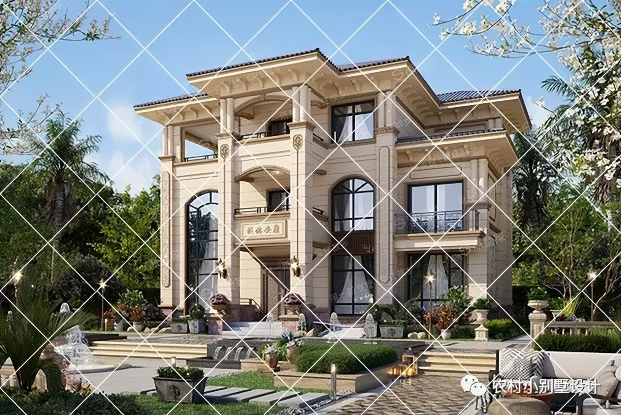 欧式别墅三层半设计及图纸大全,100平米三层别墅欧式全套设计图纸