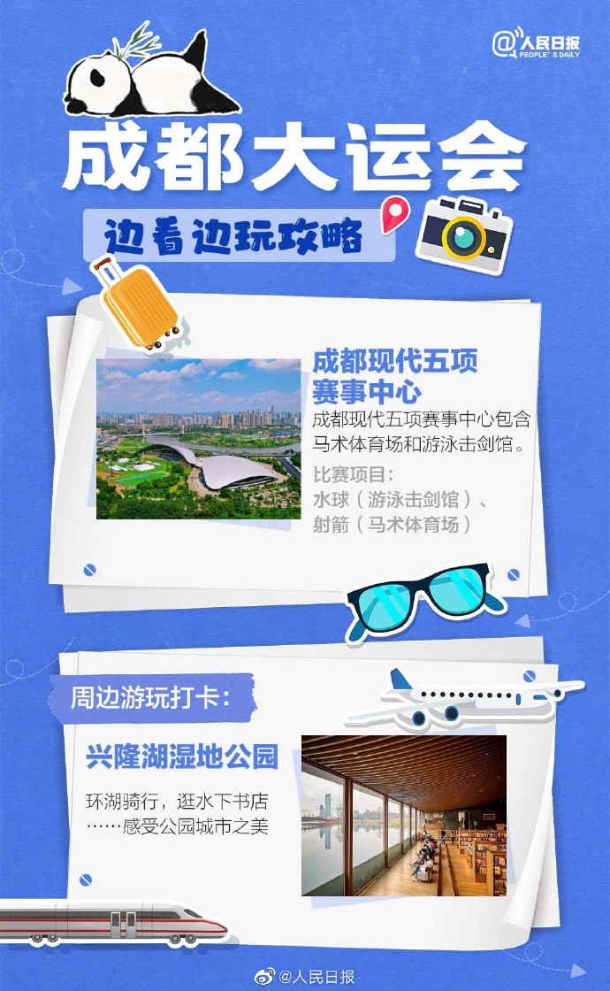 成都大运会边边玩攻略,收藏成都大运会边看边玩攻略来了