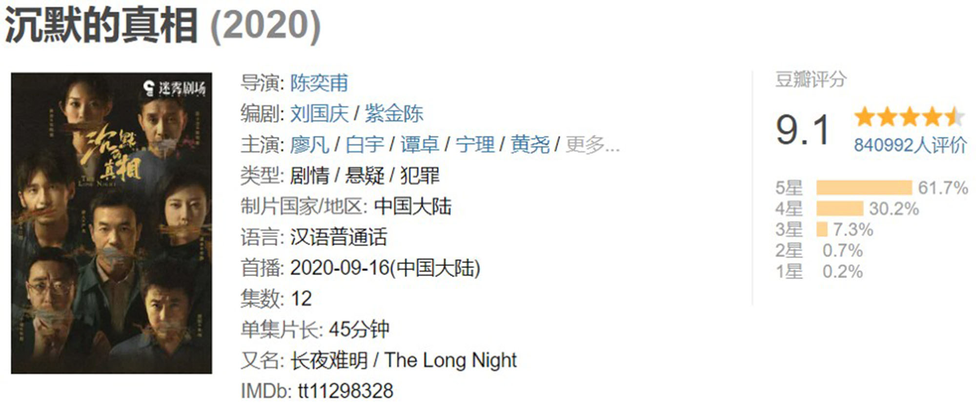 25部值得看三遍的高分国产电视剧,2015-2020国产高分爱情电视剧