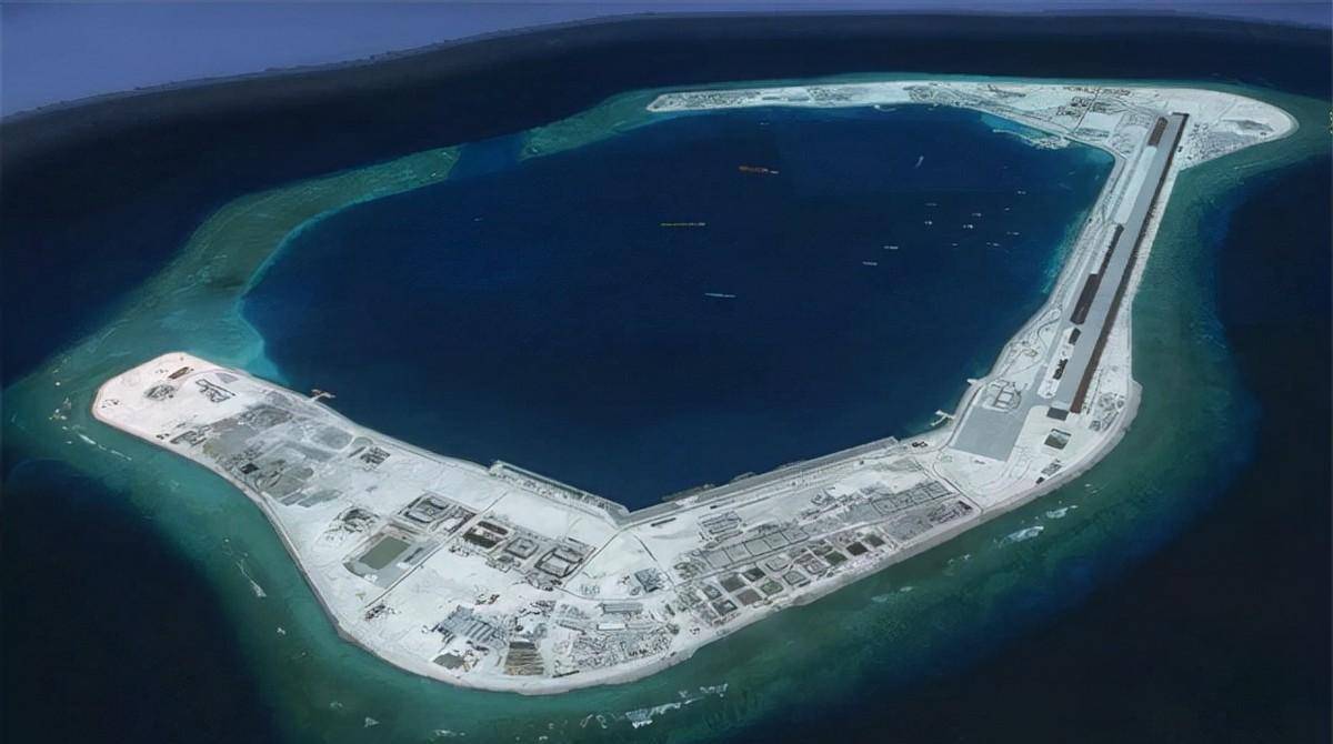中国在南海人工岛礁吹填现状,中国南海造岛现状