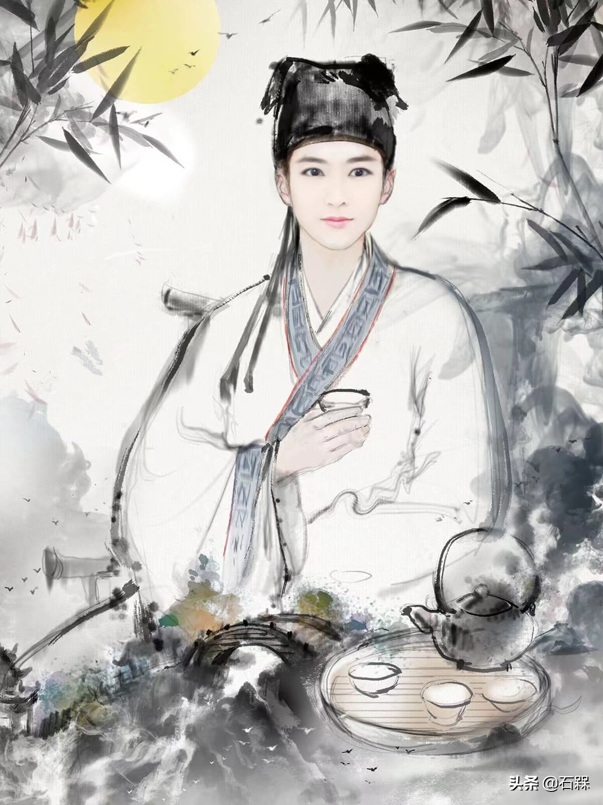 万里石,万里悲秋常作客百年多病独登台