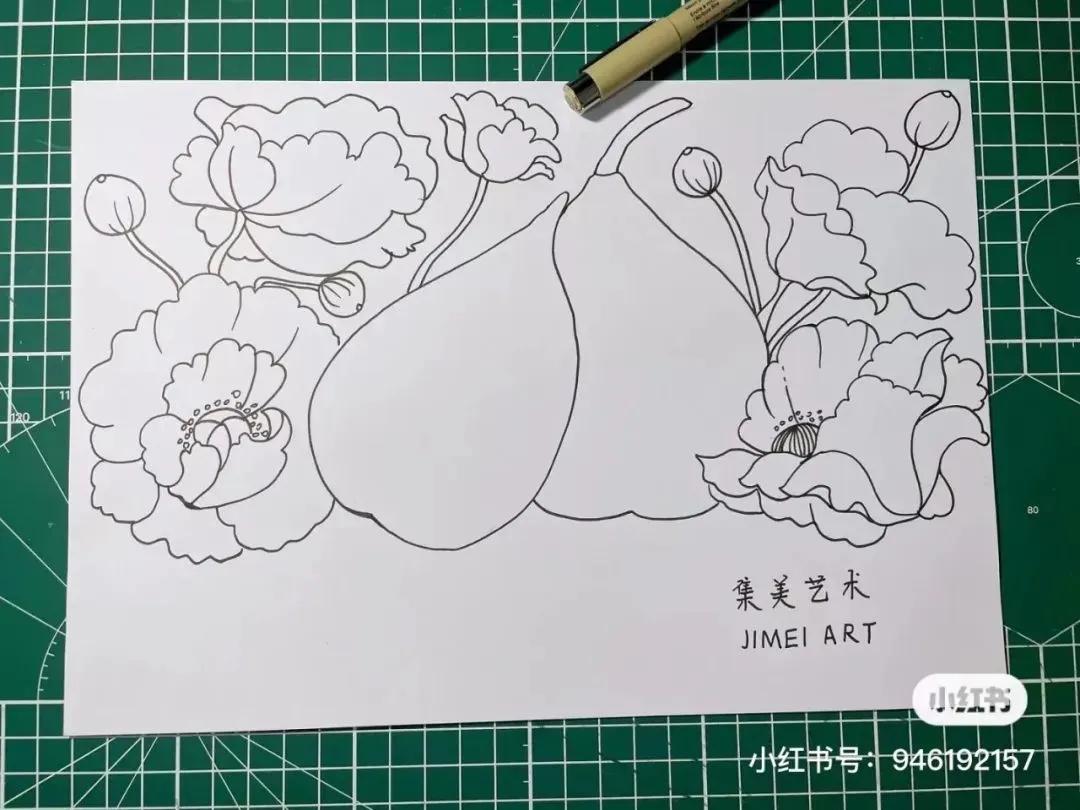 彩铅画出马克笔的效果,彩铅马克笔混合画