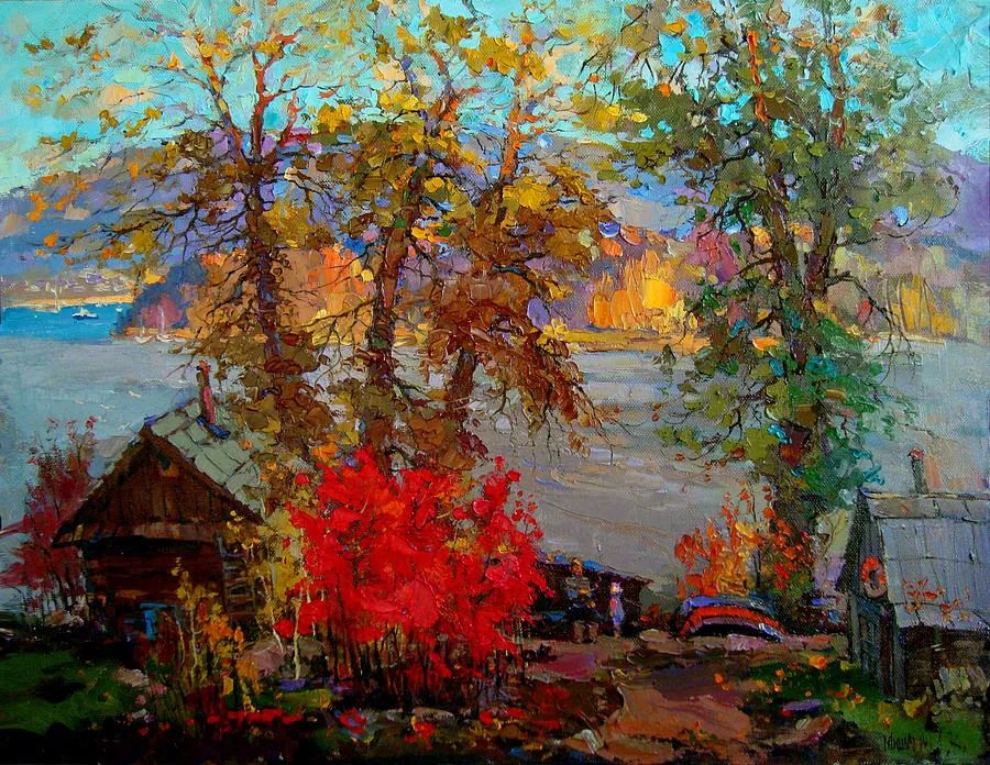 现代俄罗斯风景油画经典作品欣赏,米沙金油画作品